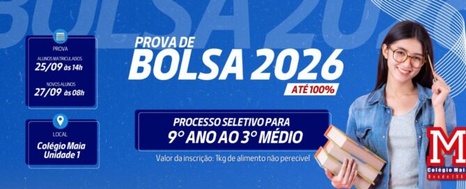 Colégio Maia: Prova de Bolsas 2026